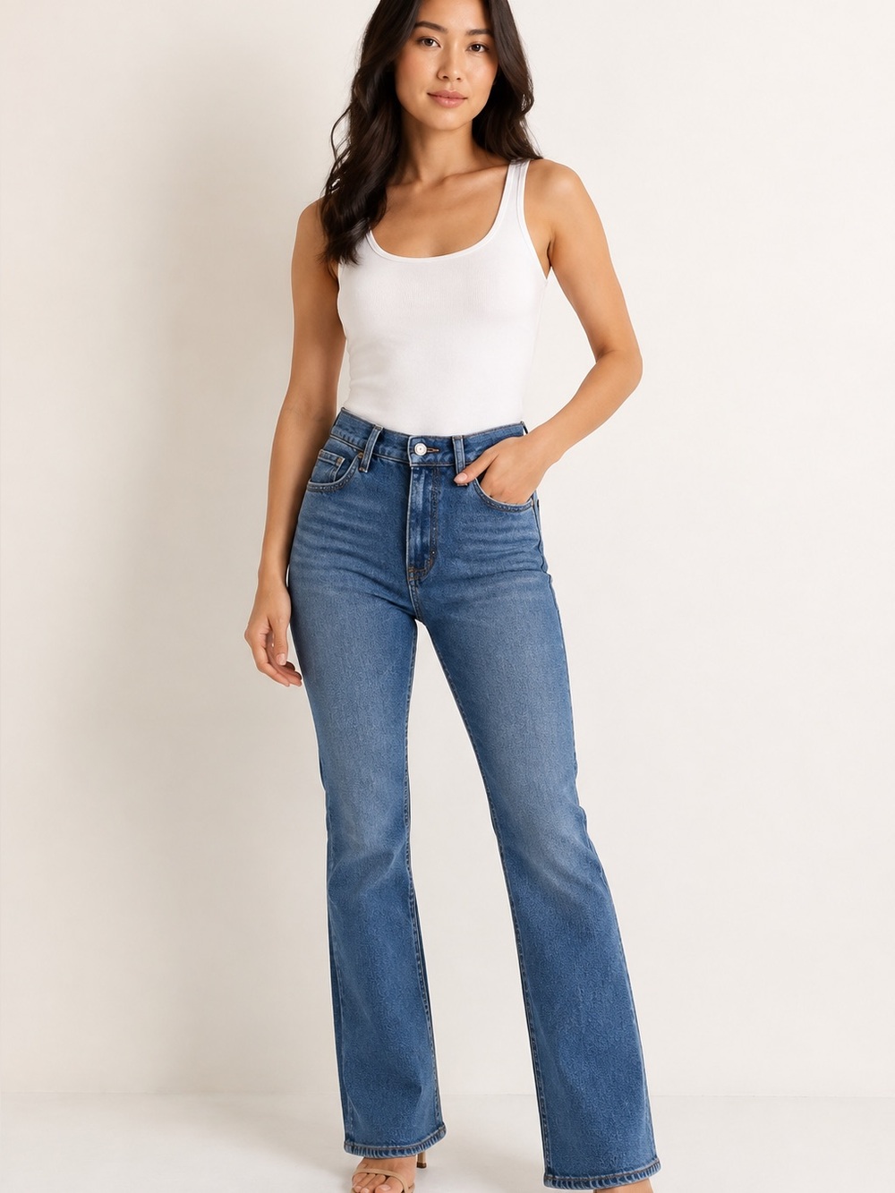 GAP Women's Bootcut Jeans - Blue Denim